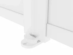 EXPERTLAND Portón eléctrico batiente de aluminio Ancho 305 x Alt. 181 cm NAZARIO Blanco Discount