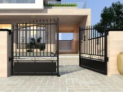 EXPERTLAND Portón de aluminio Ancho 300 x Alt. 183 cm NERBIS Negro Best