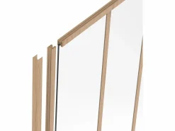 Poste de acabado de aluminio termo lacado para cristalera Alt. 105 cm Natural claro BAYVIEW^Vente-unique