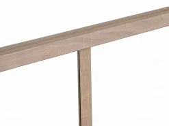 Vente-unique Cristalera Interior|Poste de esquina taller de vidrio de aluminio termolacado 130 cm natural claro BAYVIEW