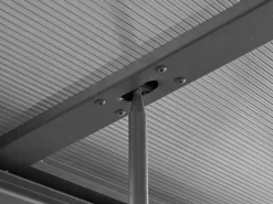 EXPERTLAND Pérgola|Pérgola adosada con techo deslizante, 9 m², antracita IZEDA