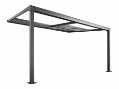 EXPERTLAND Pérgola|Pérgola adosada con techo deslizable, 12m², antracita IZEDA