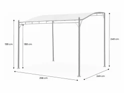 Sweeek Pérgola|Pérgola adosada de acero, 3x2.5m