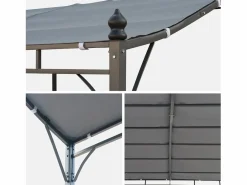 Pérgola adosada de acero, 3x2.5m^Sweeek Hot