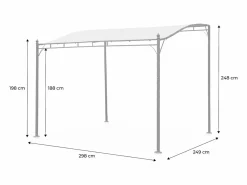 Pérgola adosada de acero, 3x2.5m^Sweeek Hot