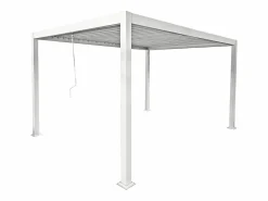 EXPERTLAND Pérgola bioclimática autoportante con lamas orientables - 12 m² - blanca - AMALFI Blanco Online