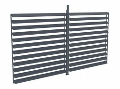 EXPERTLAND Pérgola|Pérgola bioclimática autoportante en aluminio 12 m² antracita con celosía - AMADORA