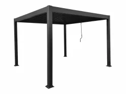 EXPERTLAND Pérgola|Pérgola bioclimática autoportante con lamas orientables - 9 m² - antracita - AMALFI