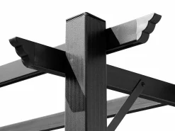 Pérgola|Pérgola Bioclimática Autoportante 3x4 m – Techo de Tela Retráctil de Aluminio – Toldo Ajustable para Terraza, Resistente a UV e Impermeable para Jardín