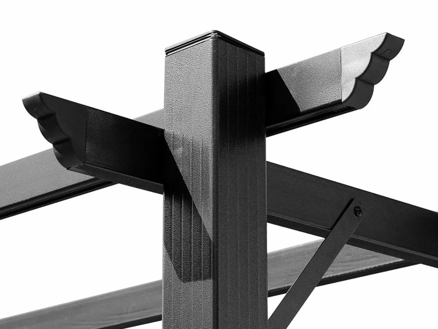 Pérgola|Pérgola Bioclimática Autoportante 3x4 m – Techo de Tela Retráctil de Aluminio – Toldo Ajustable para Terraza, Resistente a UV e Impermeable para Jardín