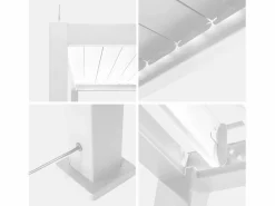 Pérgola bioclimática de aluminio con iluminación led 3x4m^Sweeek Clearance
