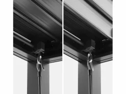 Pérgola bioclimática de aluminio y acero 3x4m + 3 persianas de 1.3m^Sweeek Discount