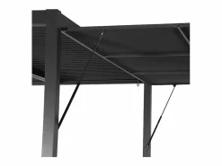 Pérgola bioclimática de aluminio y acero 3x4m + toldo 4m antracita^Sweeek New