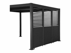 Pérgola bioclimática de aluminio y acero 3x4m + 3 persianas de 1m con^Sweeek Best