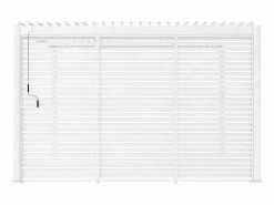 Sweeek Pérgola|Pérgola bioclimática de aluminio 3x4m + 3 persianas de 130cm