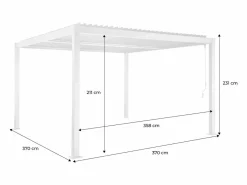 Sweeek Pérgola|Pérgola bioclimática de aluminio y acero con lamas orientables,
