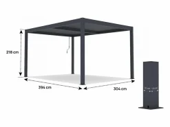 Pérgola bioclimática de aluminio <><noscript><img width=