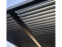 Concept-Usine Pérgola|Pérgola bioclimática de 4x3m con estructura y lamas de aluminio antracita NAXOS