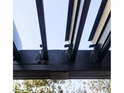 Concept-Usine Pérgola|Pérgola bioclimática de 4x3m con estructura y lamas de aluminio antracita NAXOS