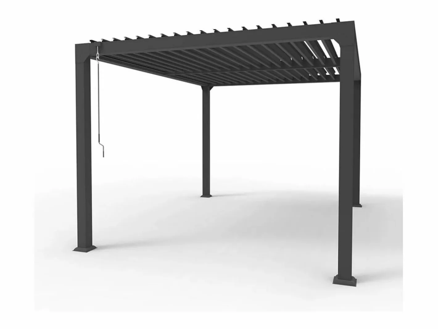 Pérgola|Pérgola bioclimática 3x4 m para jardín de aluminio manual Trinidad -