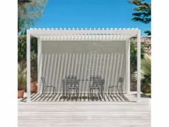 Sweeek Pérgola|Pérgola bioclimática 3x4m con toldo vertical de 4m
