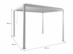 Sweeek Pérgola|Pérgola bioclimática 3x3m de aluminio y acero con lamas orientables y