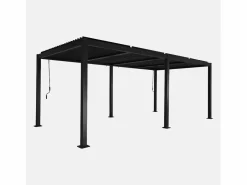 Sweeek Pérgola|Pérgola bioclimática 3x6m de aluminio y acero con lamas orientables