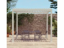 Pérgola bioclimática 3x3m de aluminio con lamas orientables^Sweeek Discount