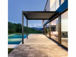 Pérgola bioclimática 3x4m de aluminio adosada con lamas orientables^Sweeek New
