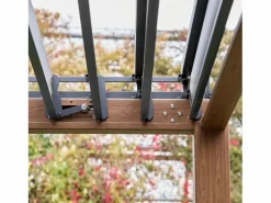 Sweeek Pérgola|Pérgola bioclimática 3x4m de aluminio con lamas orientables madera