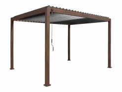 Sweeek Pérgola|Pérgola bioclimática 3x4m de aluminio con lamas orientables madera