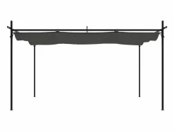 Pérgola con techo retráctil antracita 395x292x230 cm Gris Online