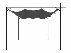 Pérgola con techo retráctil antracita 395x292x230 cm Gris Online