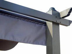 Habitat et jardin Pérgola de aluminio con techo retráctil - 3 x 4 m - Antracita Gris antracita Best