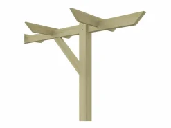 Pérgola de jardín de madera 205x40x203 cm ES393490^