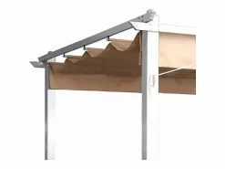 Pérgola de jardín exterior 3x3 m de aluminio Firenze UV Moon - Blanco Sale