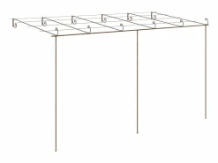 Pérgola|Pérgola de jardín marrón antiguo 6x3x2,5 m hierro ES196086