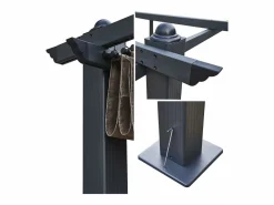 Happy Garden Pérgola independiente 3 × 4m CASSIS topo estructura de aluminio Marru00f3n Best