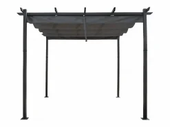 Pérgola Metálica con Techo Retráctil - 3 x 3 m -^Habitat et jardin Discount