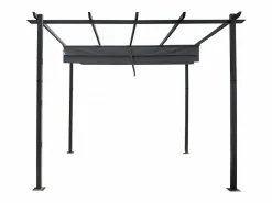Pérgola Metálica con Techo Retráctil - 3 x 3 m -^Habitat et jardin Discount