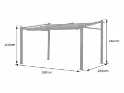 Happy Garden Pérgola|Pérgola mural 3 × 4m FRÉJUS estructura de aluminio