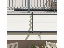 Pérgola mural en aluminio - 297L x 297B x 200/230H cm - con techo retráctil - estructura de aluminio -^DripeX Clearance
