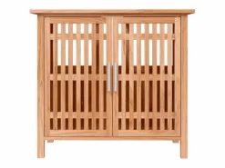 Prolenta Premium - Armario de lavabo madera maciza de nogal 66x29x61,5 cm^Garden Furniture Online