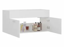 Garden Furniture Prolenta Premium - Armario para lavabo madera contrachapada blanco 90x38,5x46 cm Multicolor Clearance