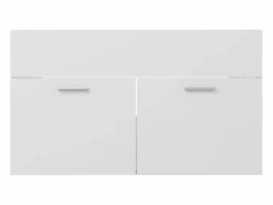 Prolenta Premium - Armario para lavabo madera contrachapada blanco 80x38,5x46 cm^Garden Furniture Hot