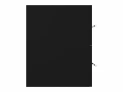 Garden Furniture Estantería Sobre Inodoro|Prolenta Premium - Armario para lavabo madera contrachapada negro 100x38,5x48 cm