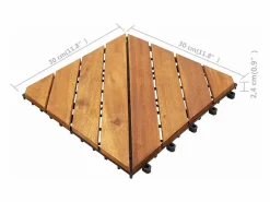 Prolenta Premium - Baldosas de terraza 10 uds madera maciza de acacia 30x30 cm^ Online