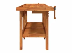 Prolenta Premium - Banco de trabajo cajones y tornillos banco madera 192x62x83 cm^Garden Furniture