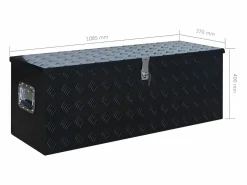 Prolenta Premium - Caja de aluminio 1085x370x400 mm negra Negro New