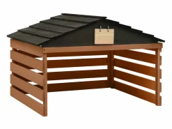 Prolenta Premium - Caseta de cortacésped robótico negro y marrón 78x74x54 cm abeto Marru00f3n Outlet